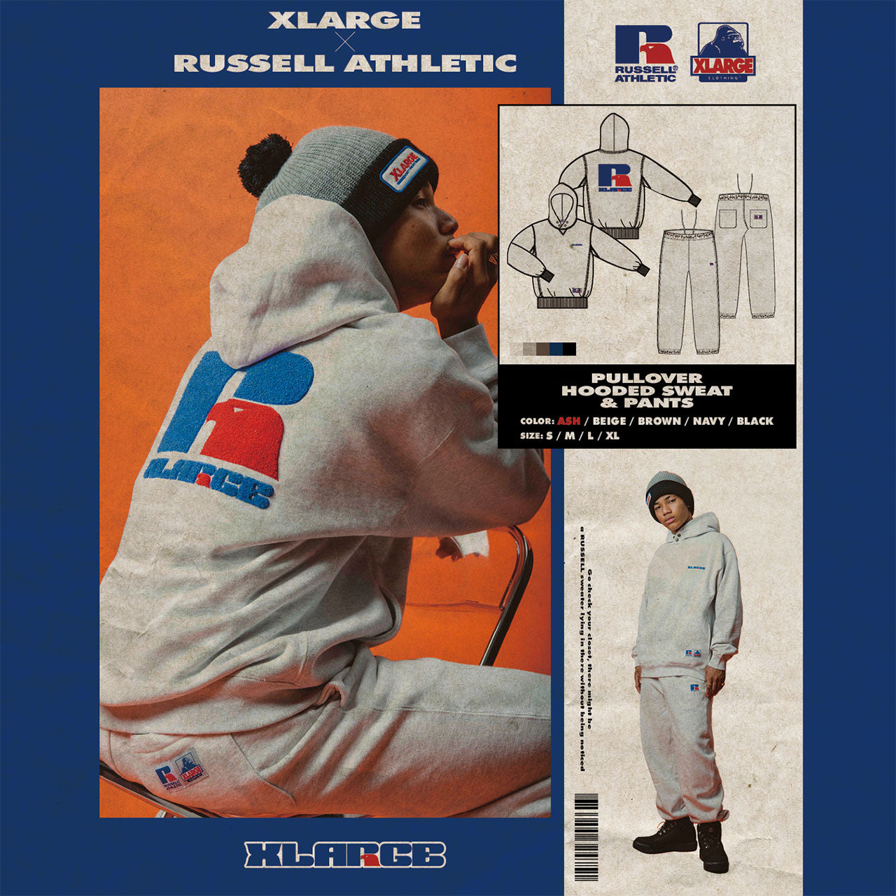 XLARGE×RUSSELL ATHLETIC