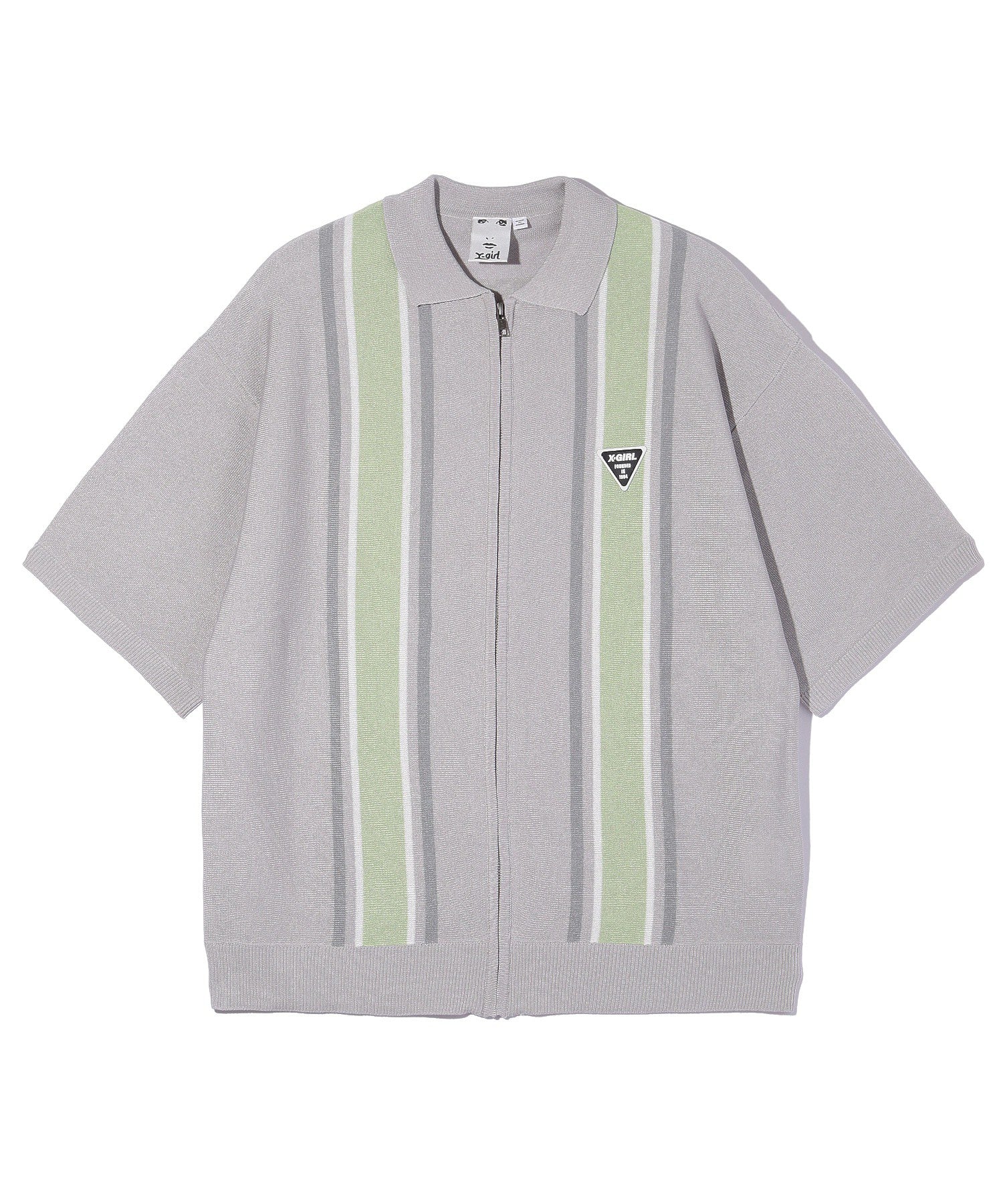 ZIP UP KNIT POLO