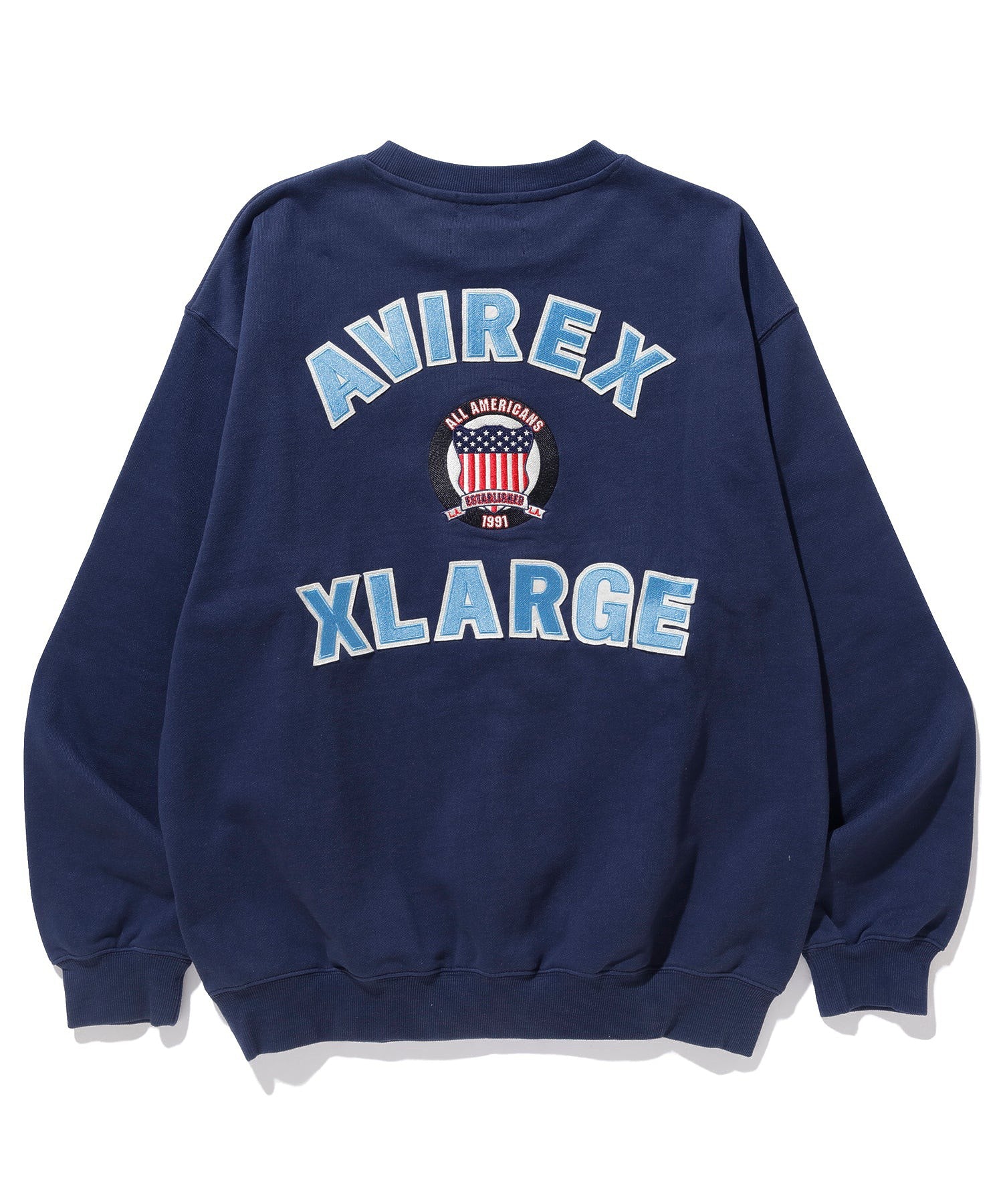 XLARGE × AVIREX CREWNECK SWEAT