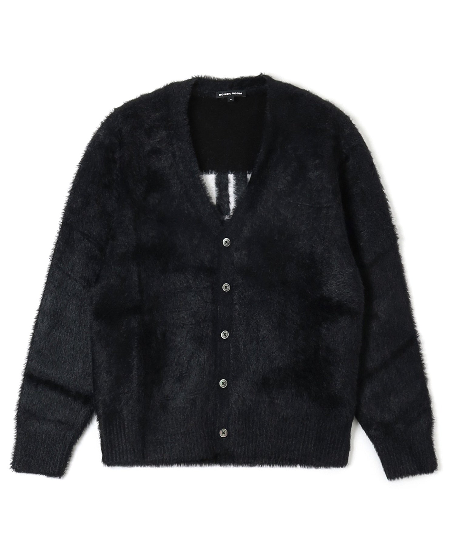 BOILER ROOM/ボイラールーム/HAIRY CARDIGAN AW25KN01BLK – calif