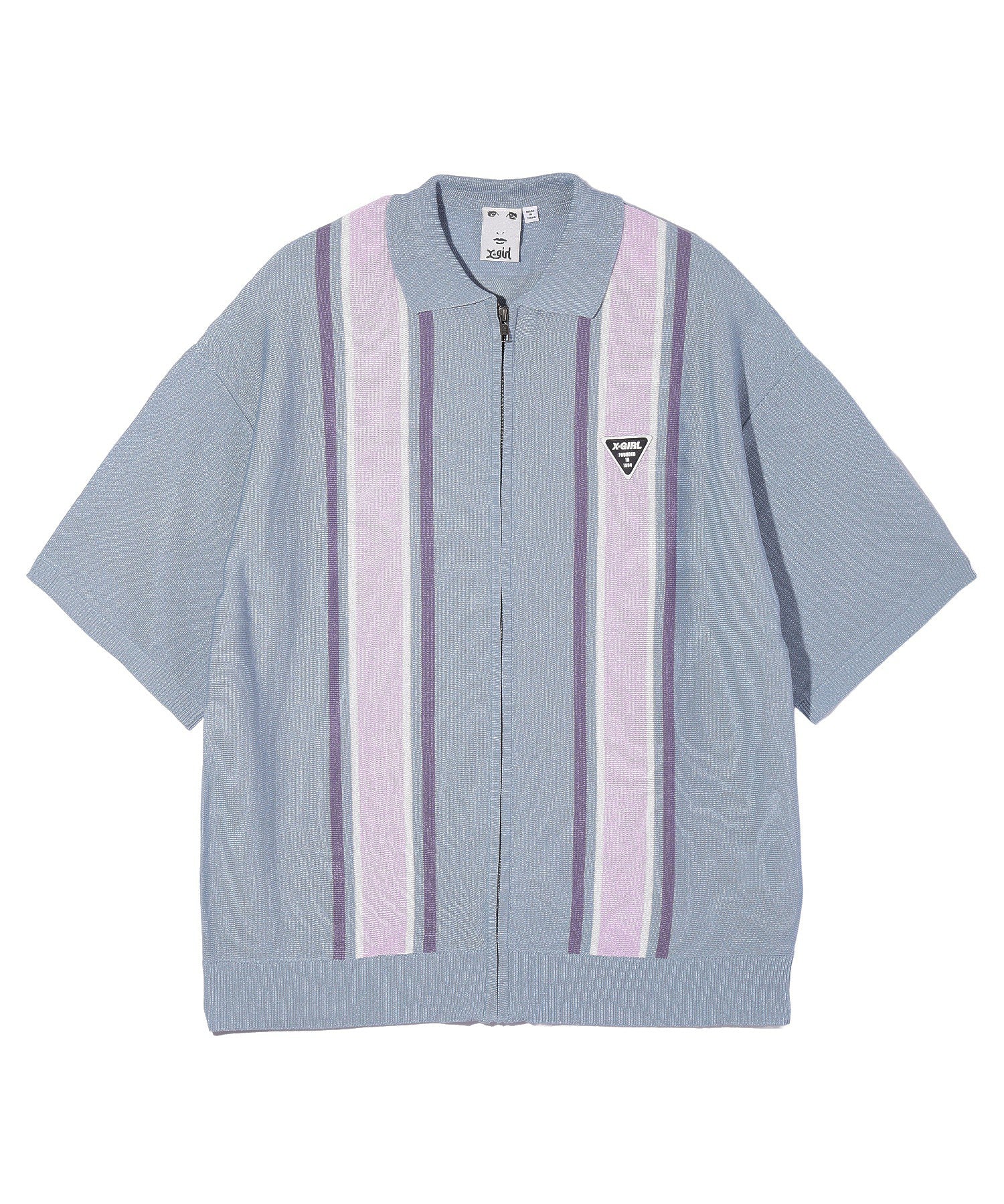 ZIP UP KNIT POLO