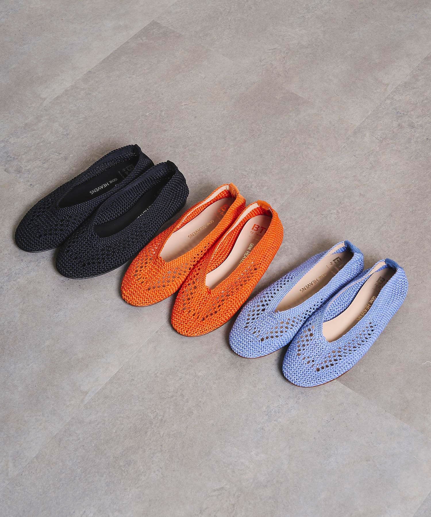 ROSE BUD別注】Bertuchi x GENE HEAVENS MESH FLAT SHOES – calif