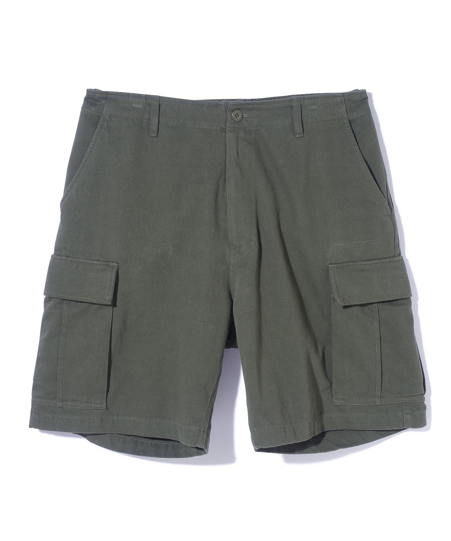 EMBROIDERED LOGO CARGO SHORT PANTS