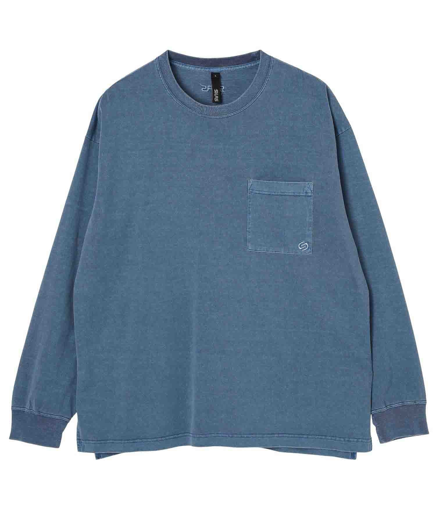 GARMENT DYED POCKET L/S TEE SILAS