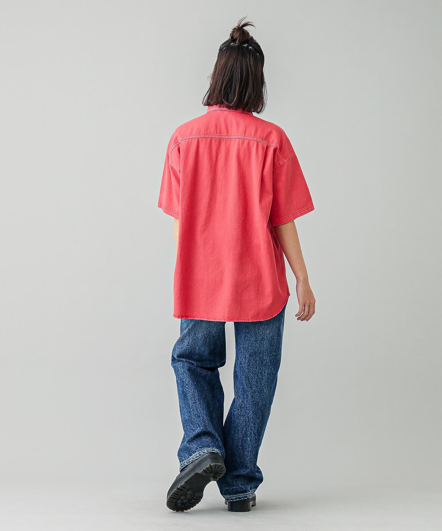 FACE PIGMENT DYED S/S SHIRT