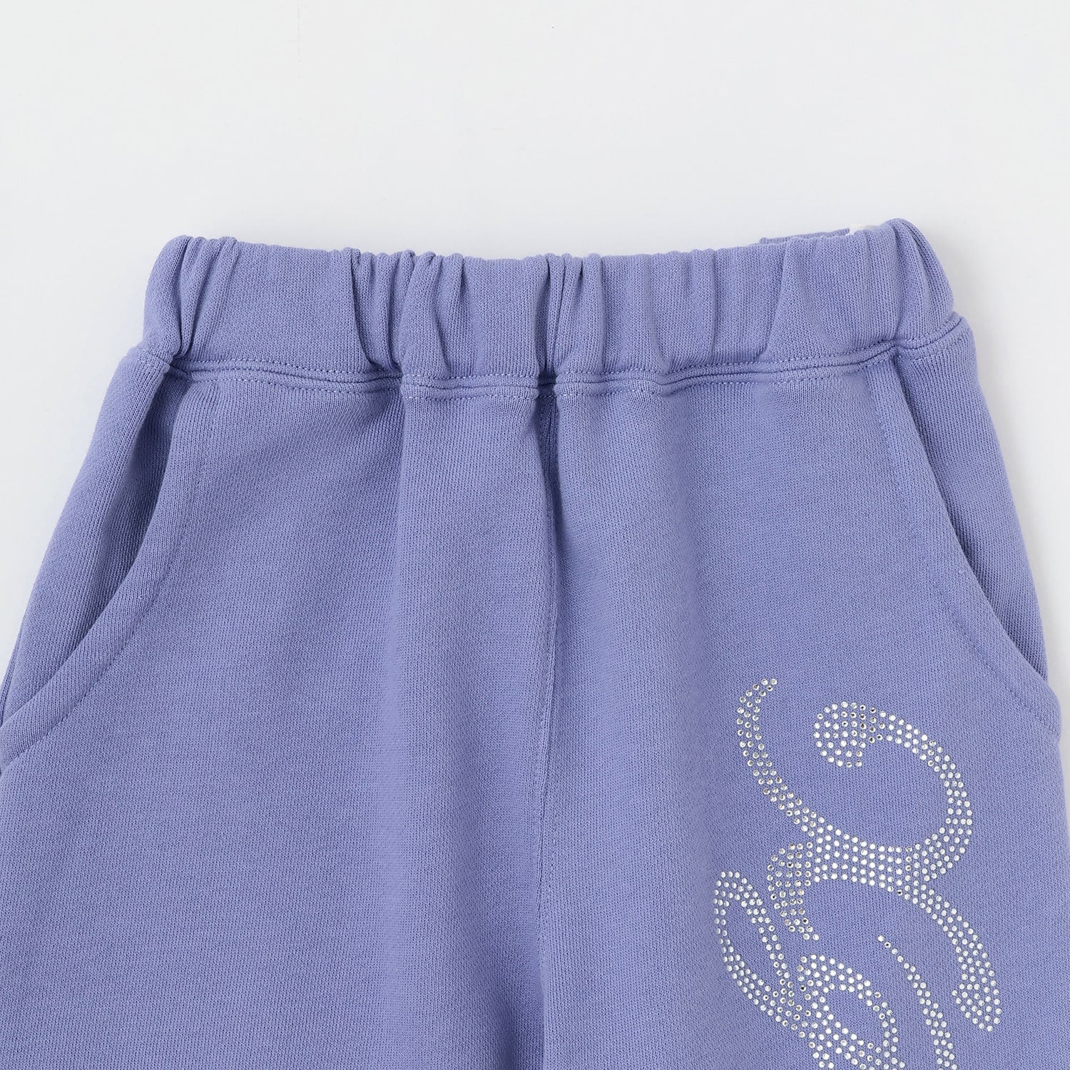 ラインストーンロゴスウェットパンツ