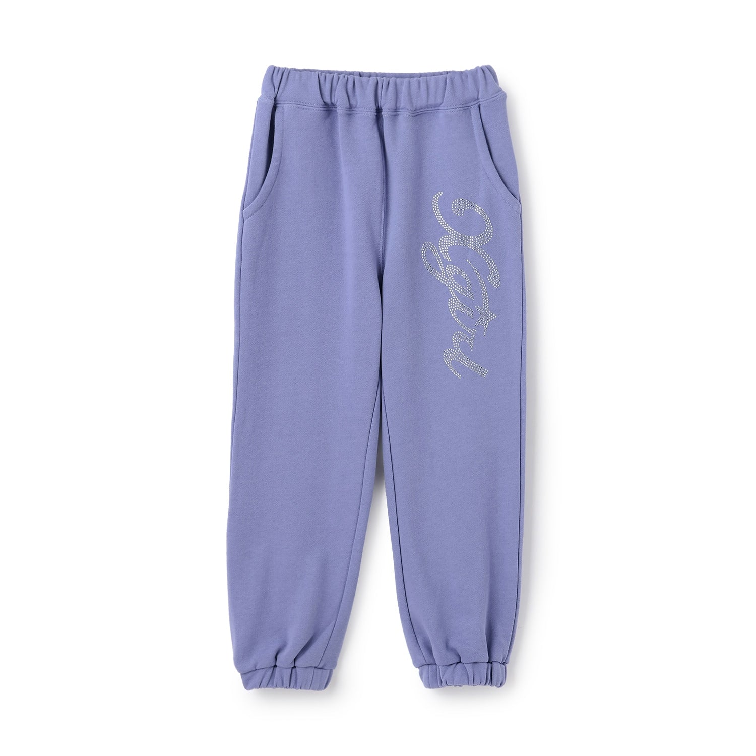 ラインストーンロゴスウェットパンツ