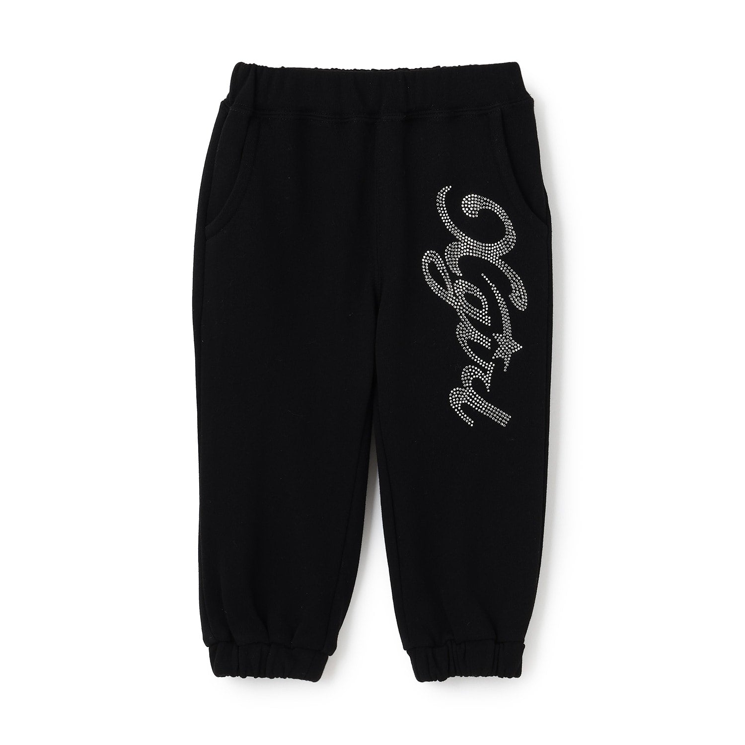 ラインストーンロゴスウェットパンツ