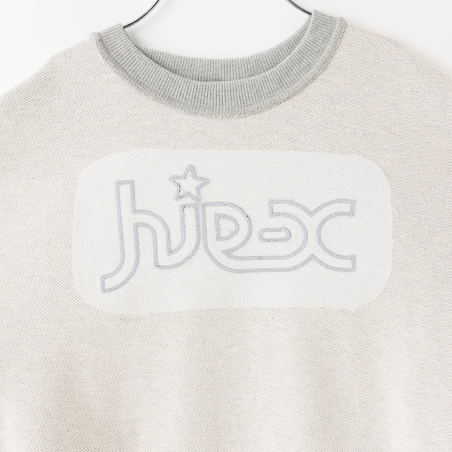 チェックパッチロゴトレーナー