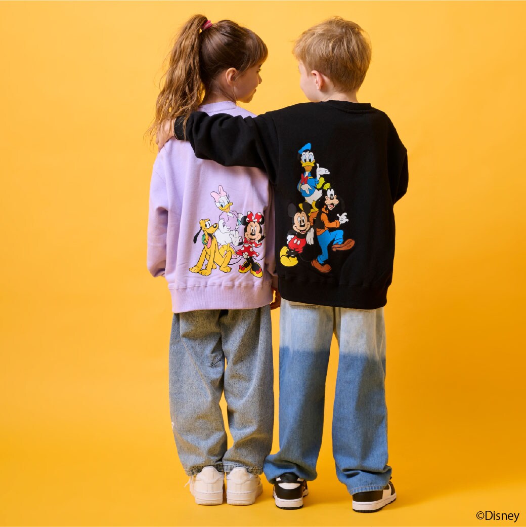 【DISNEY】バックプリントトレーナー