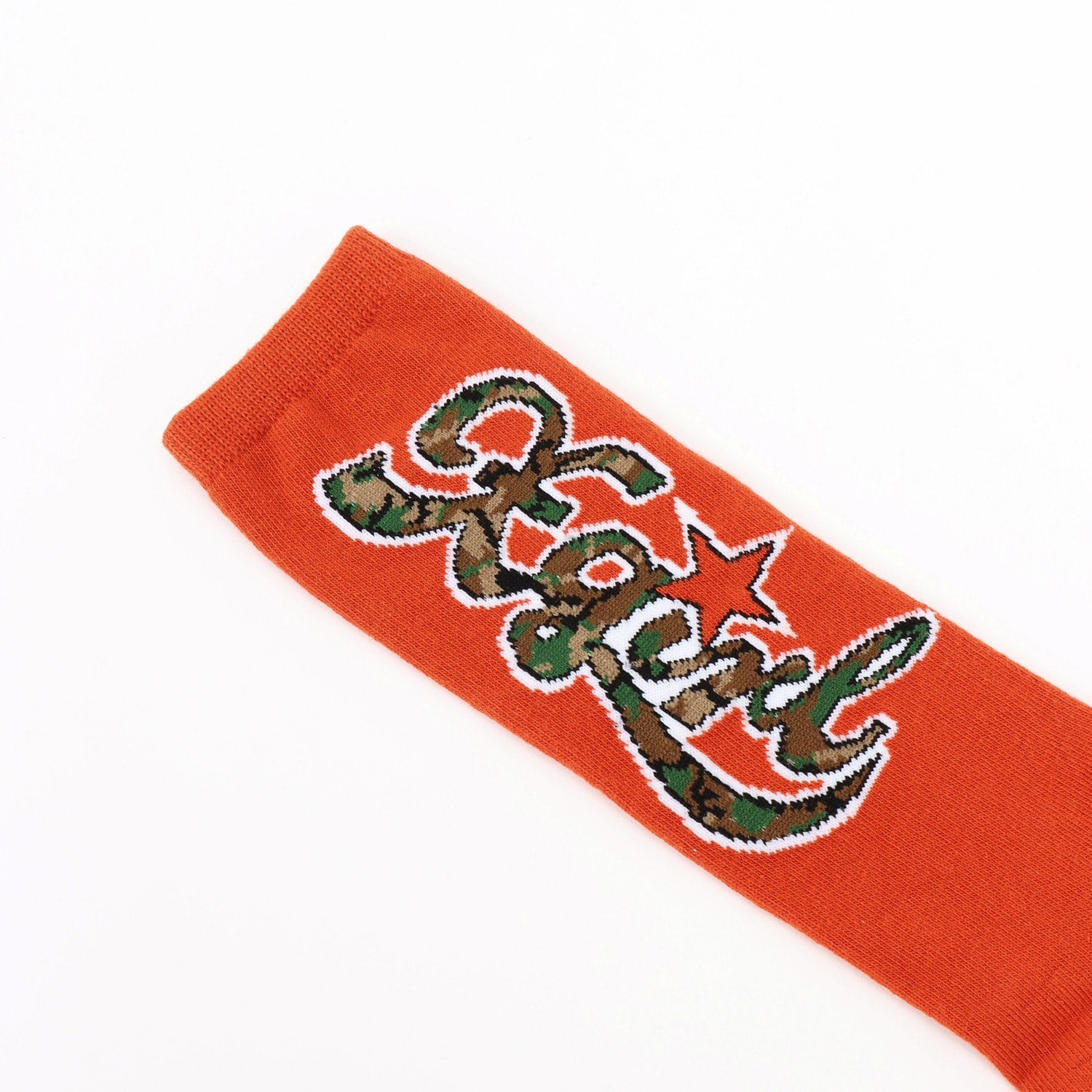 総柄ロゴハイソックス