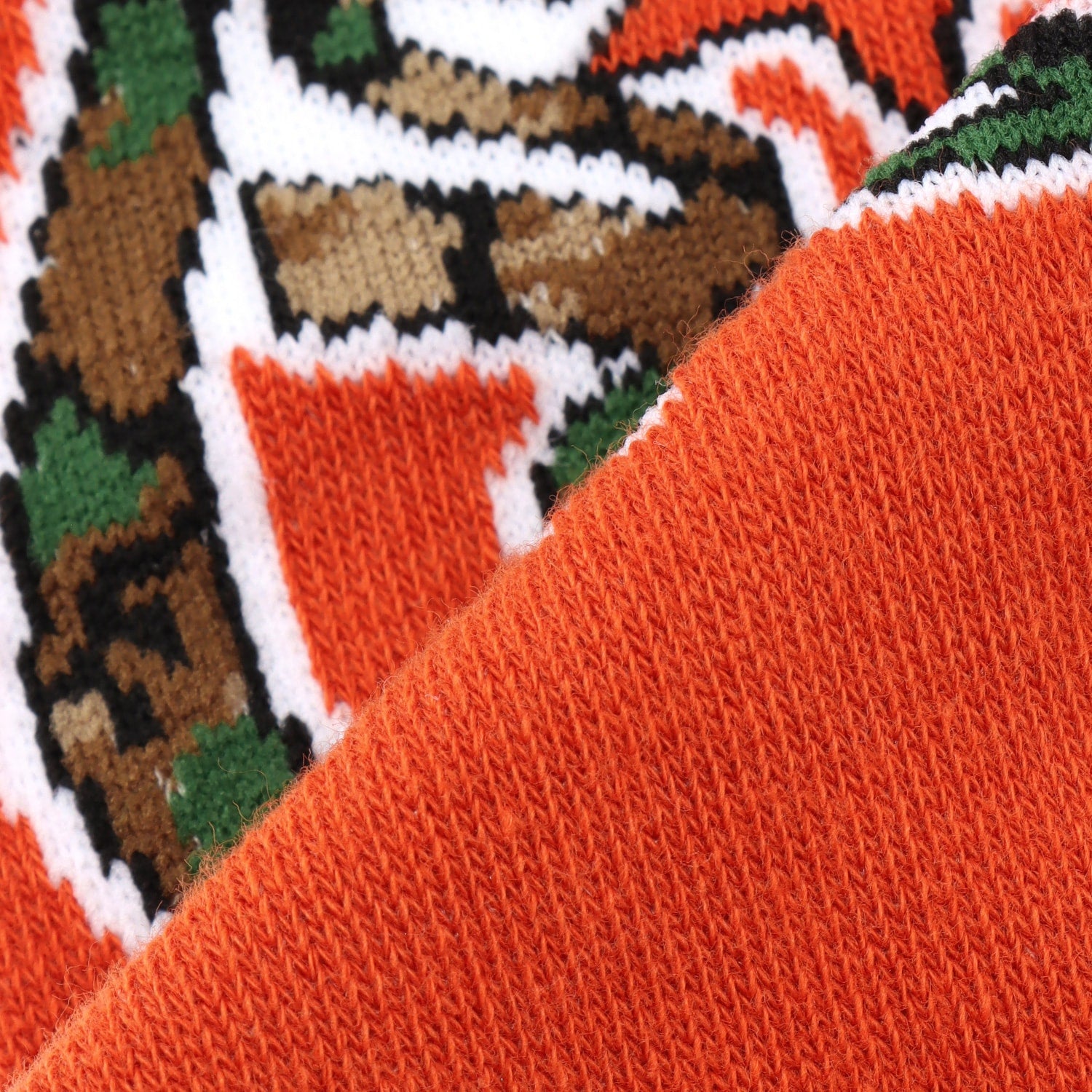 総柄ロゴハイソックス