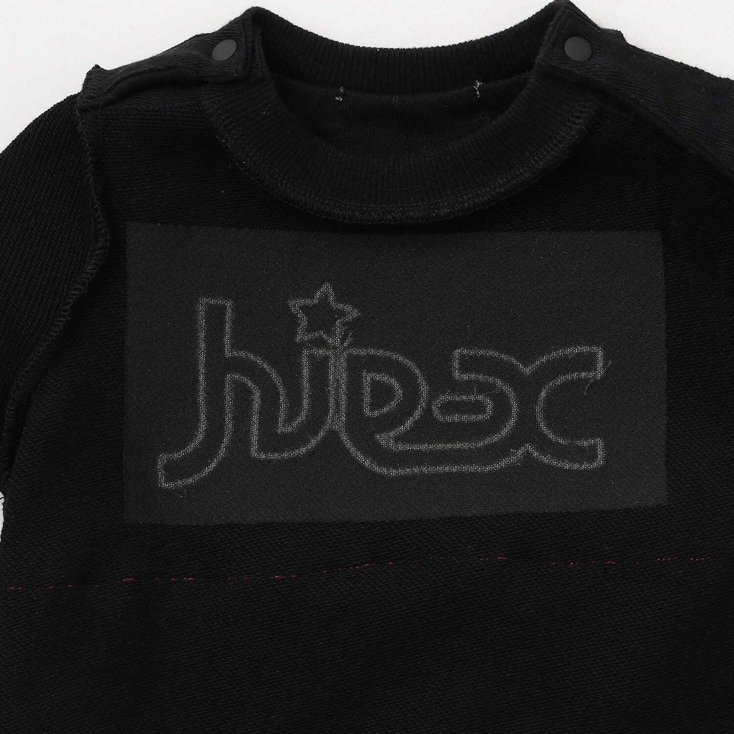 チェックロゴワンピース風カバーオール