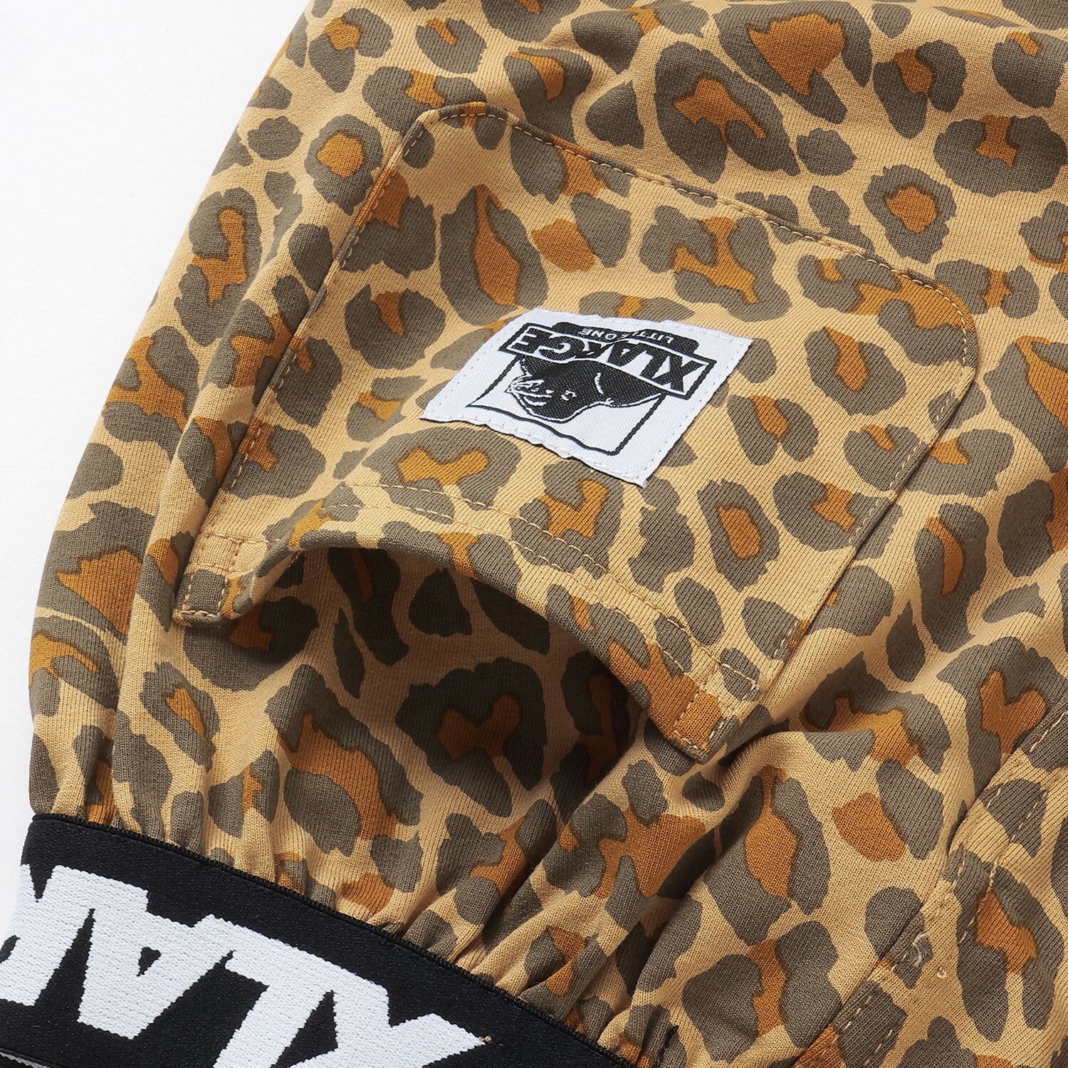 ウエストロゴ総柄レギンス