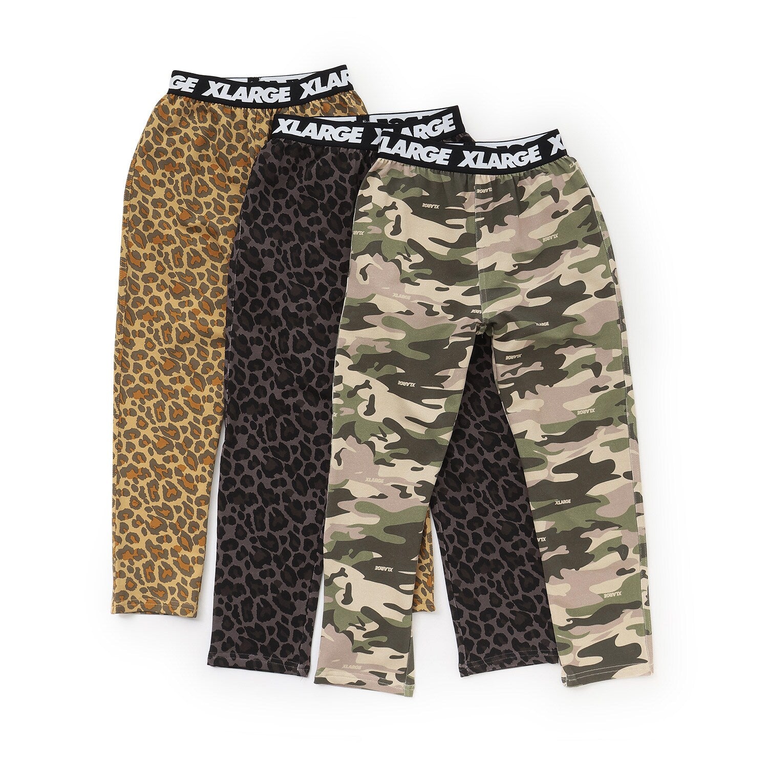 ウエストロゴ総柄レギンス