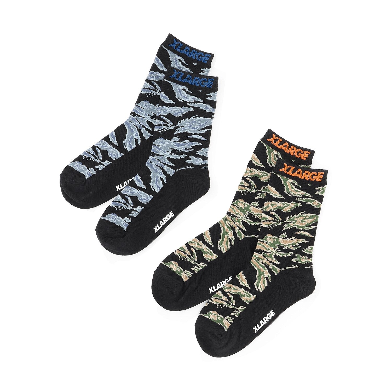 カモ総柄クルーソックス