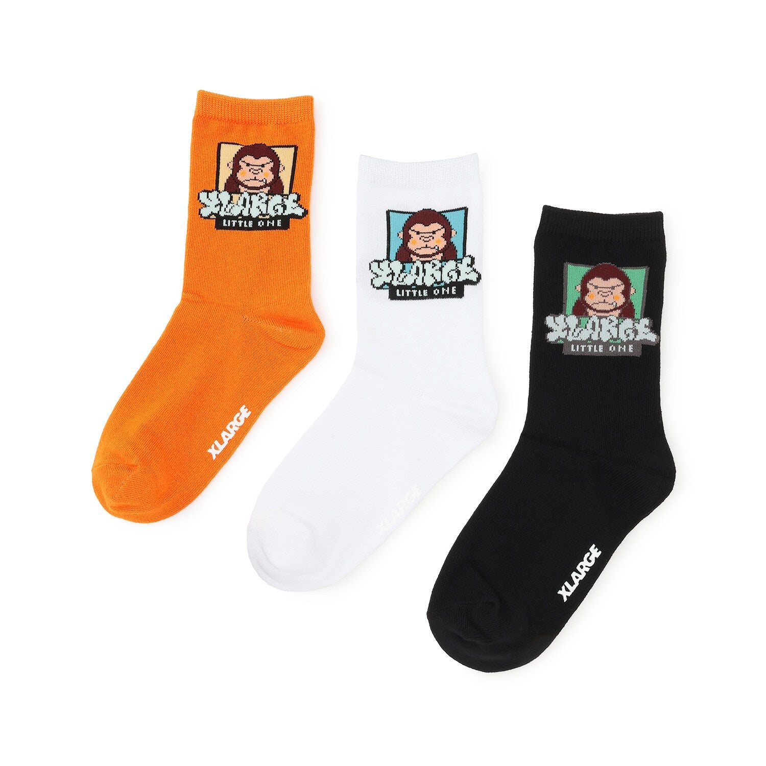 ファニーゴリラ&グラフィティロゴクルーソックス