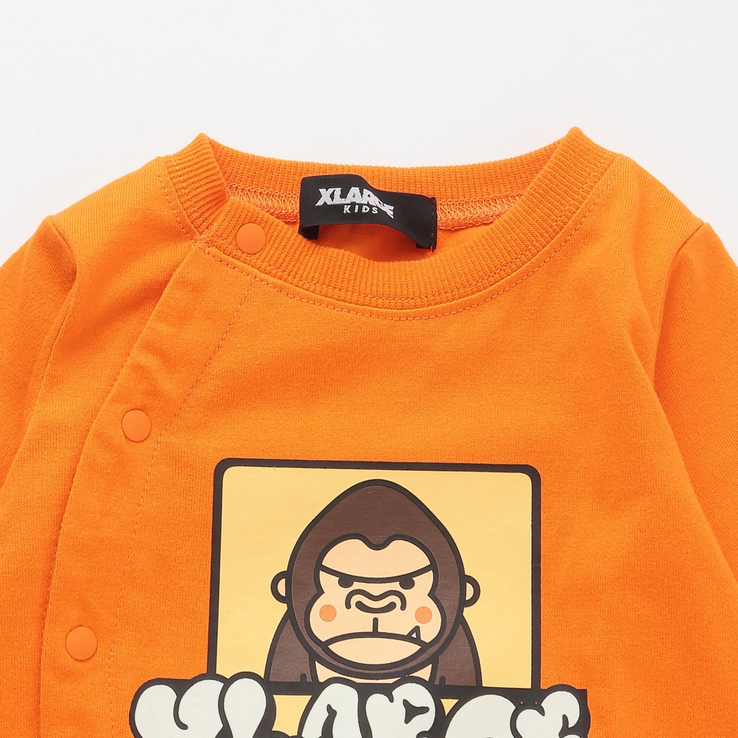 ファニーゴリラ&グラフィティ蓄光プリント長袖2WAYオール