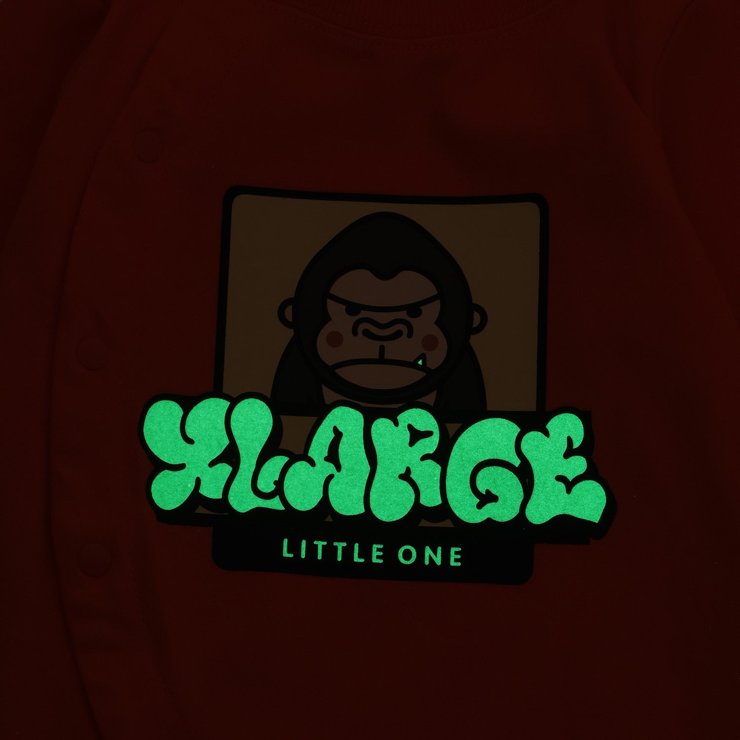 ファニーゴリラ&グラフィティ蓄光プリント長袖2WAYオール