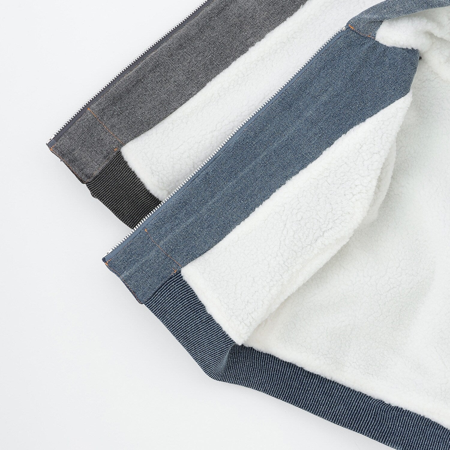 ケミカルデニムブルゾン