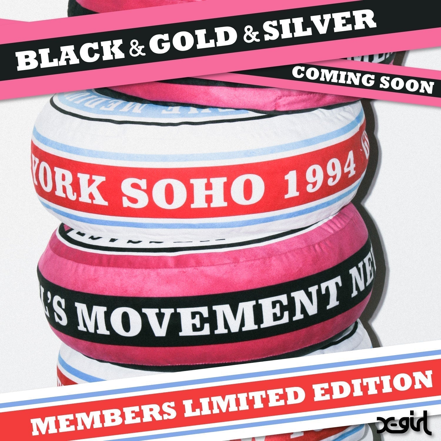 26.02.27 X-girl | BLACK ＆ GOLD ＆ SILVER MEMBERS LIMITED EDITION COMING SOON…