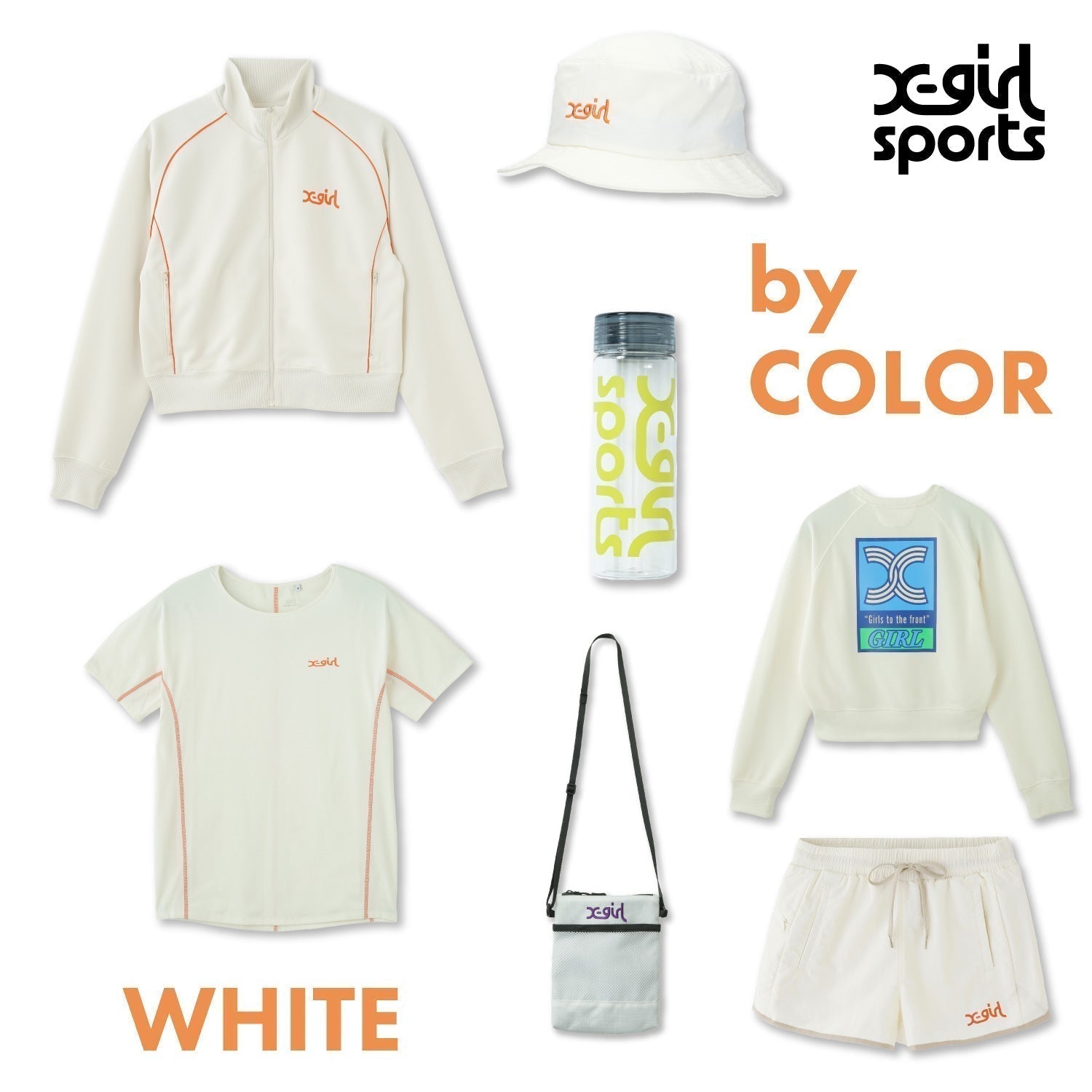 X-girl SPORTS by COLOR (WHITE)