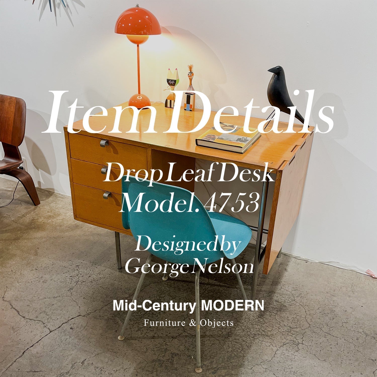 Item Details Nelson Drop Leaf Desk Model.4753