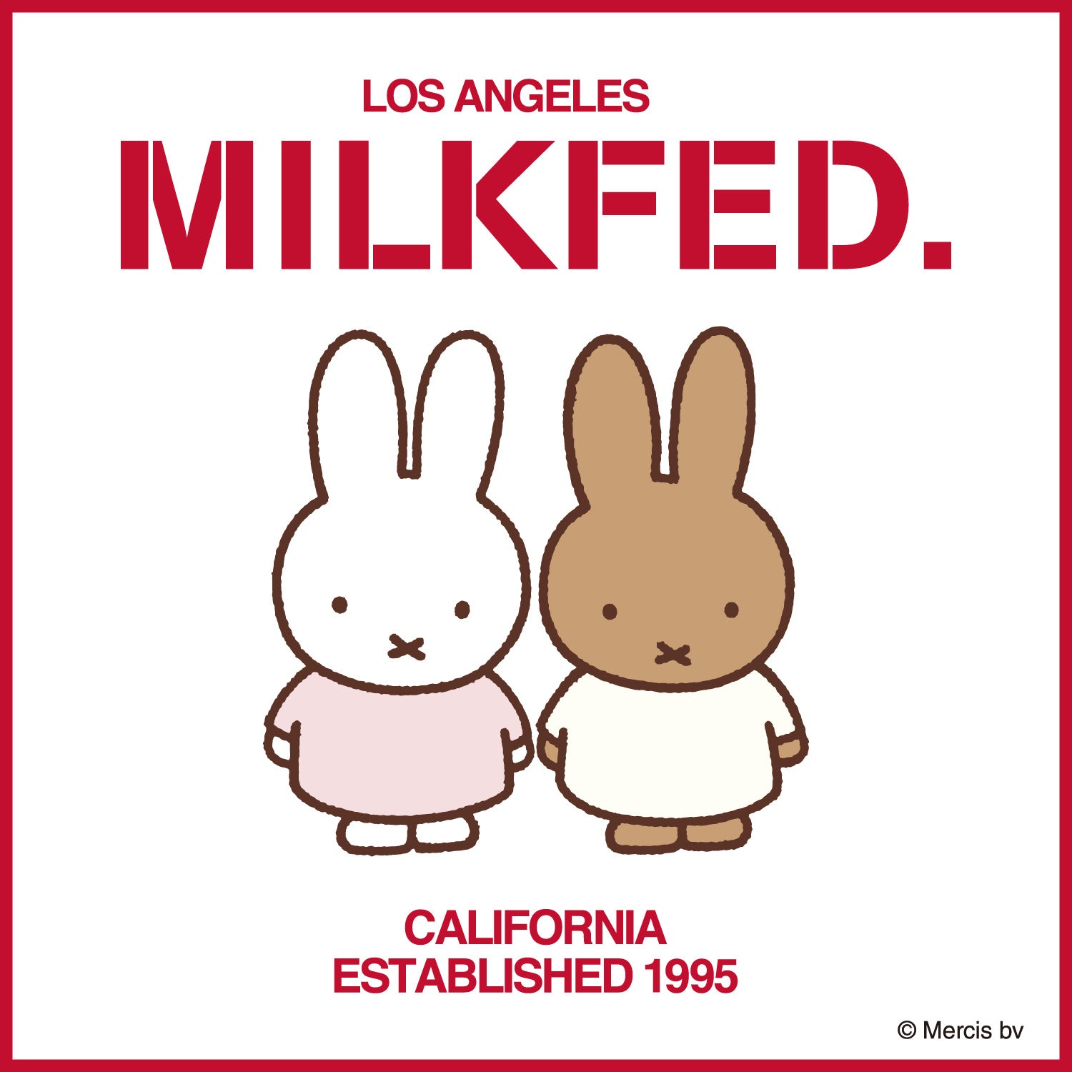 本日発売開始！MILKFED. × miffy