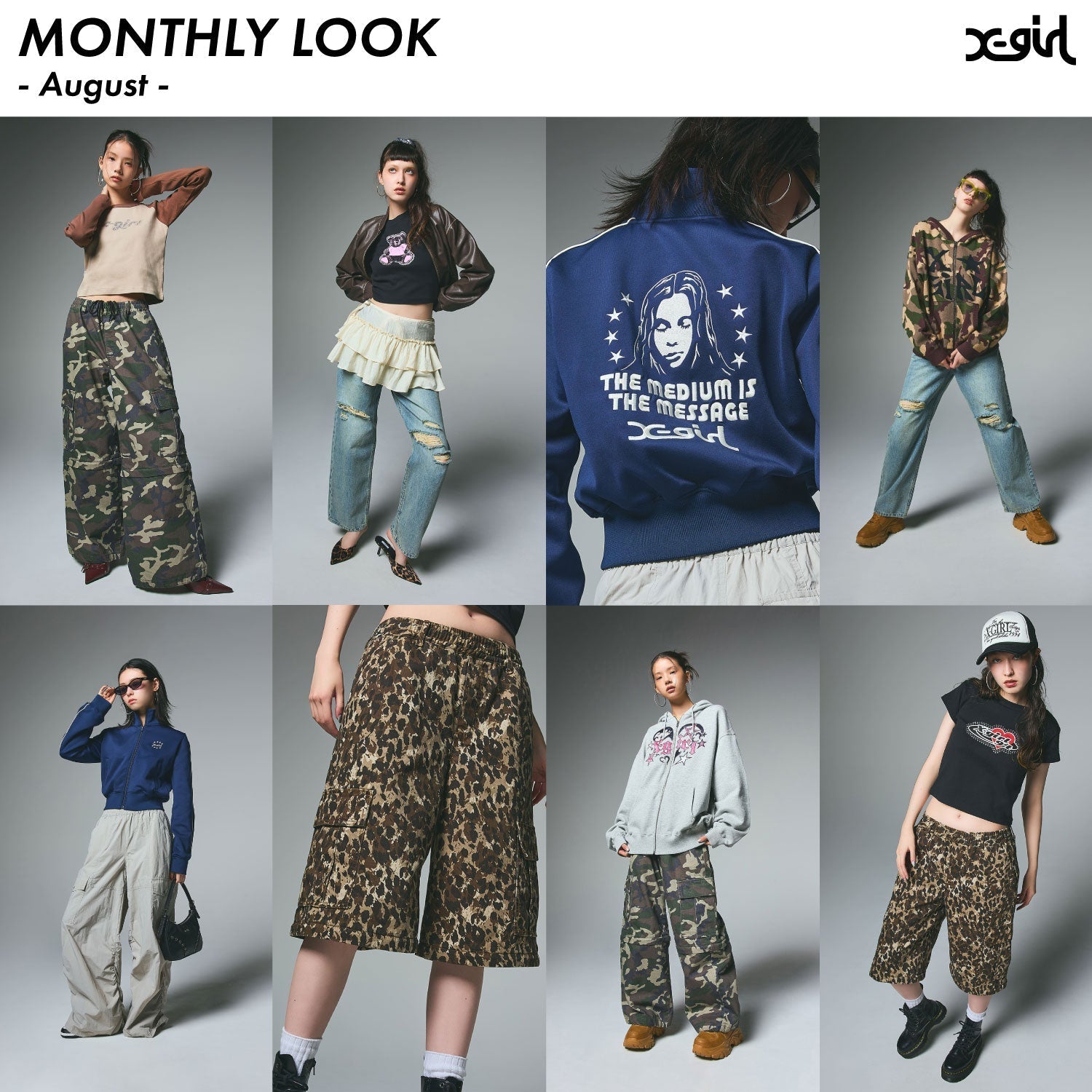 X-girl MONTHLY LOOK 　ｰAugustｰ