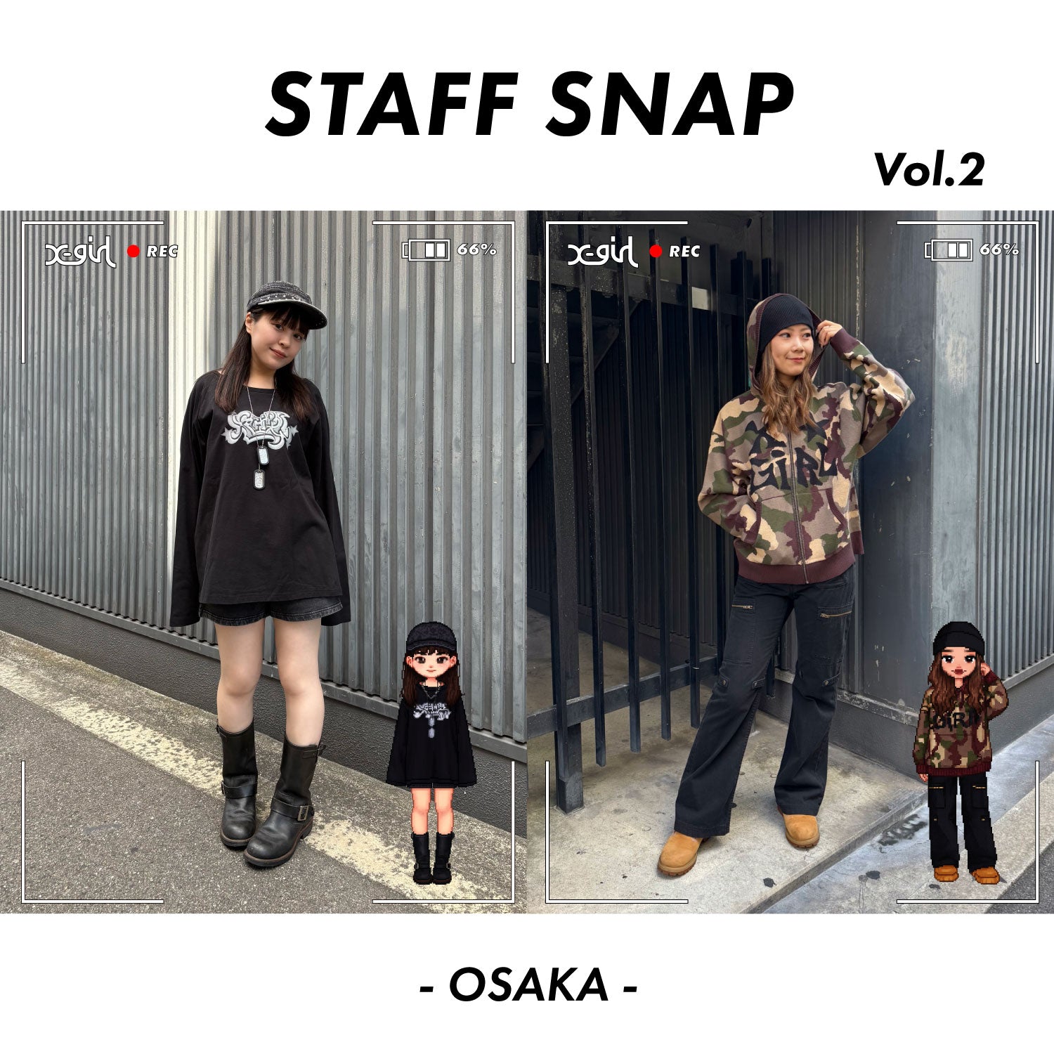 X-girl STAFF LOOK