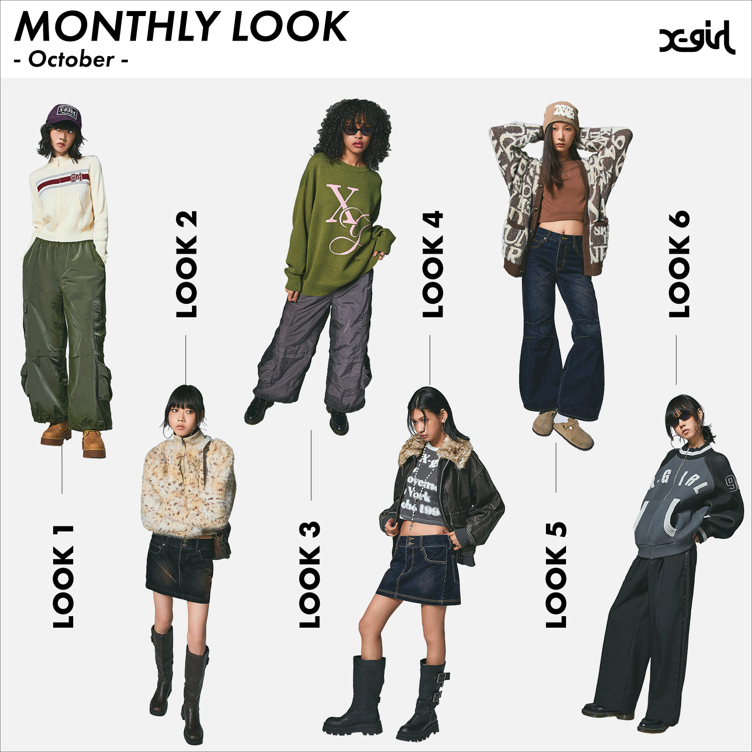 X-girl MONTHLY LOOK 　ｰOctoberｰ