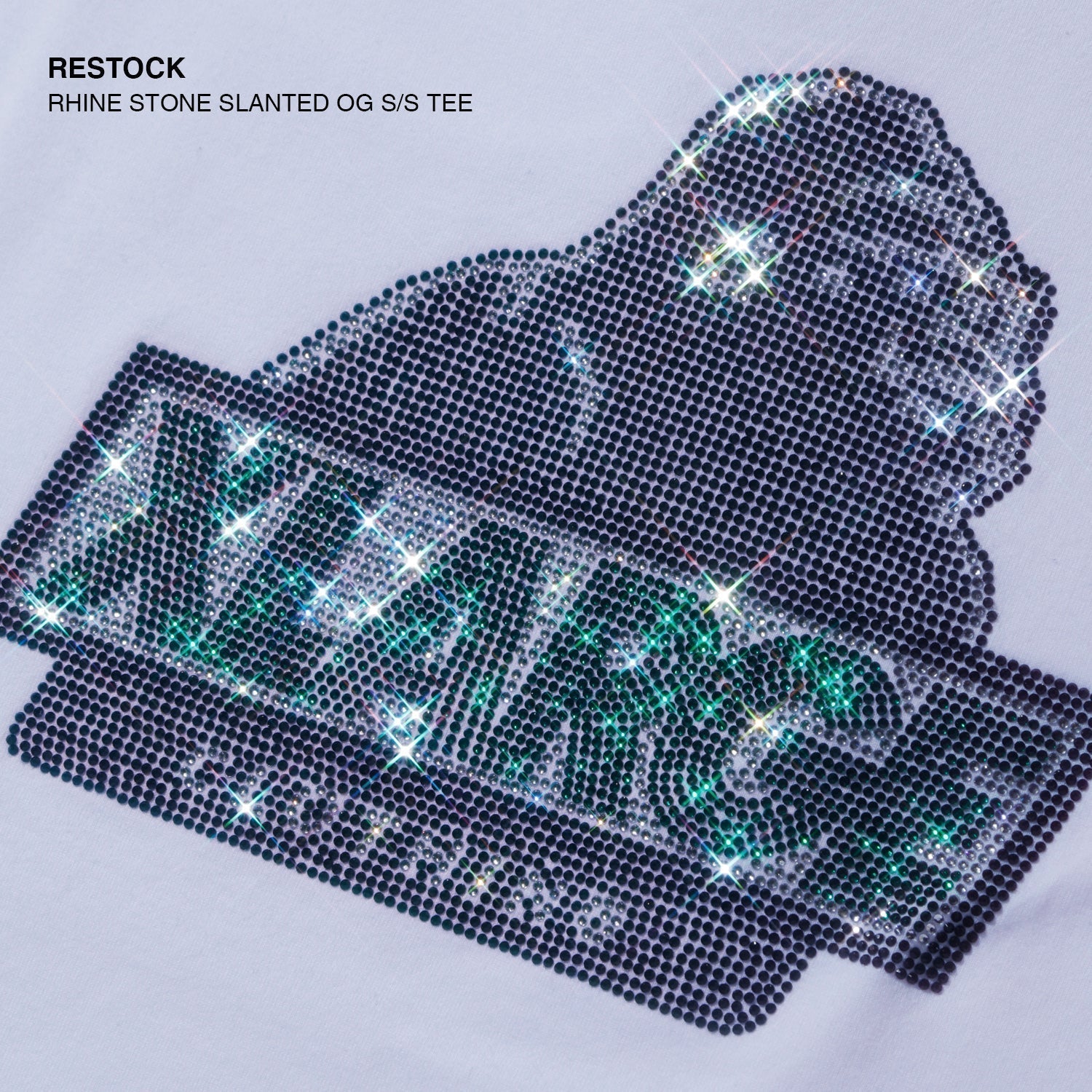 2026.06.12 Fri RHINE STONE SLANTED OG S/S TEE RESTOCK
