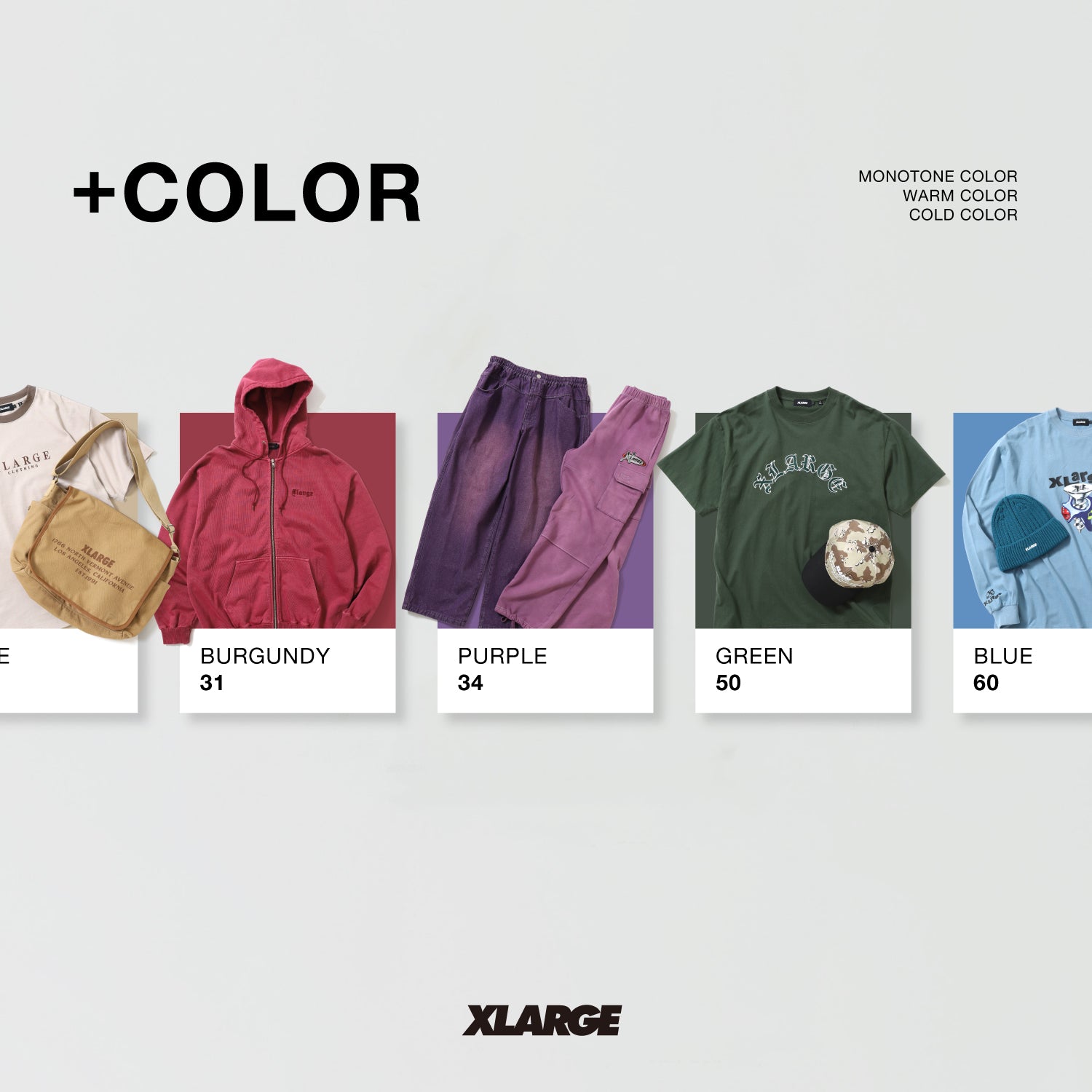 XLARGE ITEM +COLOR