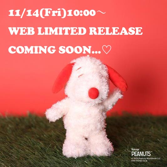 【告知】11/14(金)10:00～WEB LIMITED ITEM RELEASE