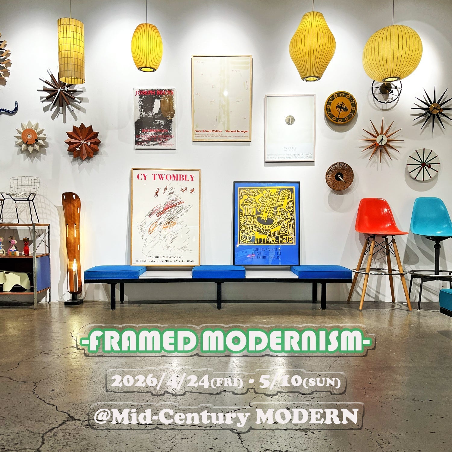 Mid-Century MODERN “FRAMED MODERNISM” 開催