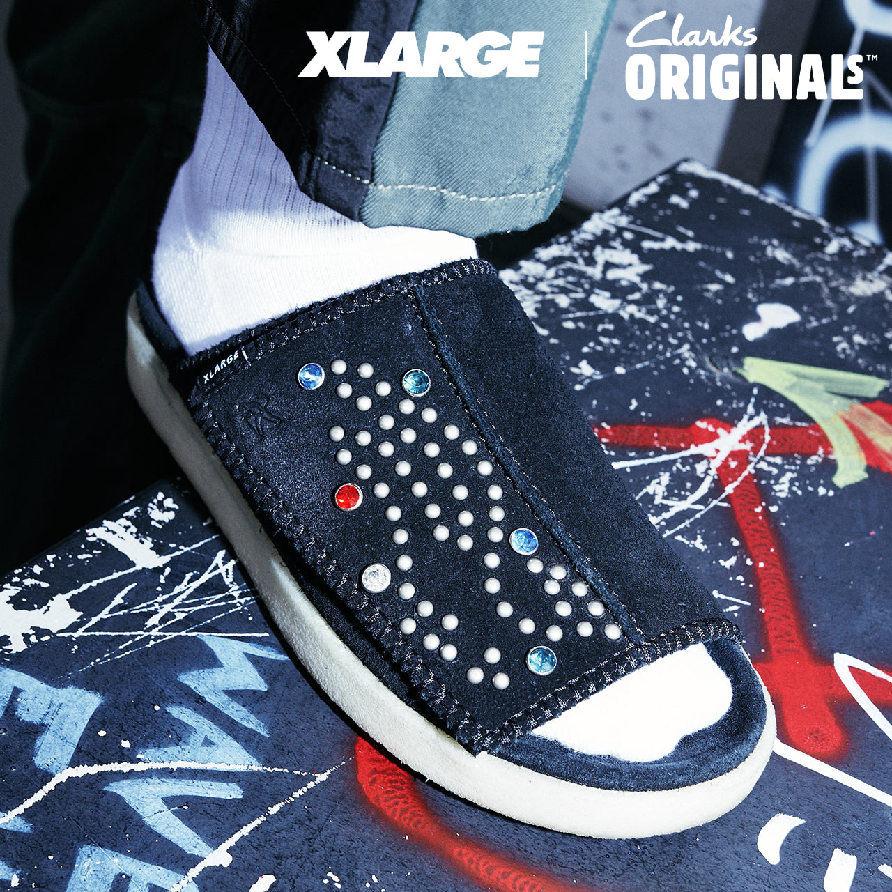 XLARGE CUSTOM MADE Clarks Originals OVERLEIGH SLIDE – calif