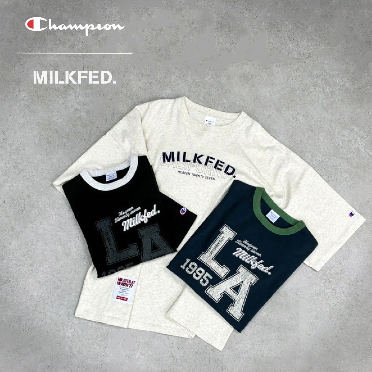 MILKFED.×CHAMPION