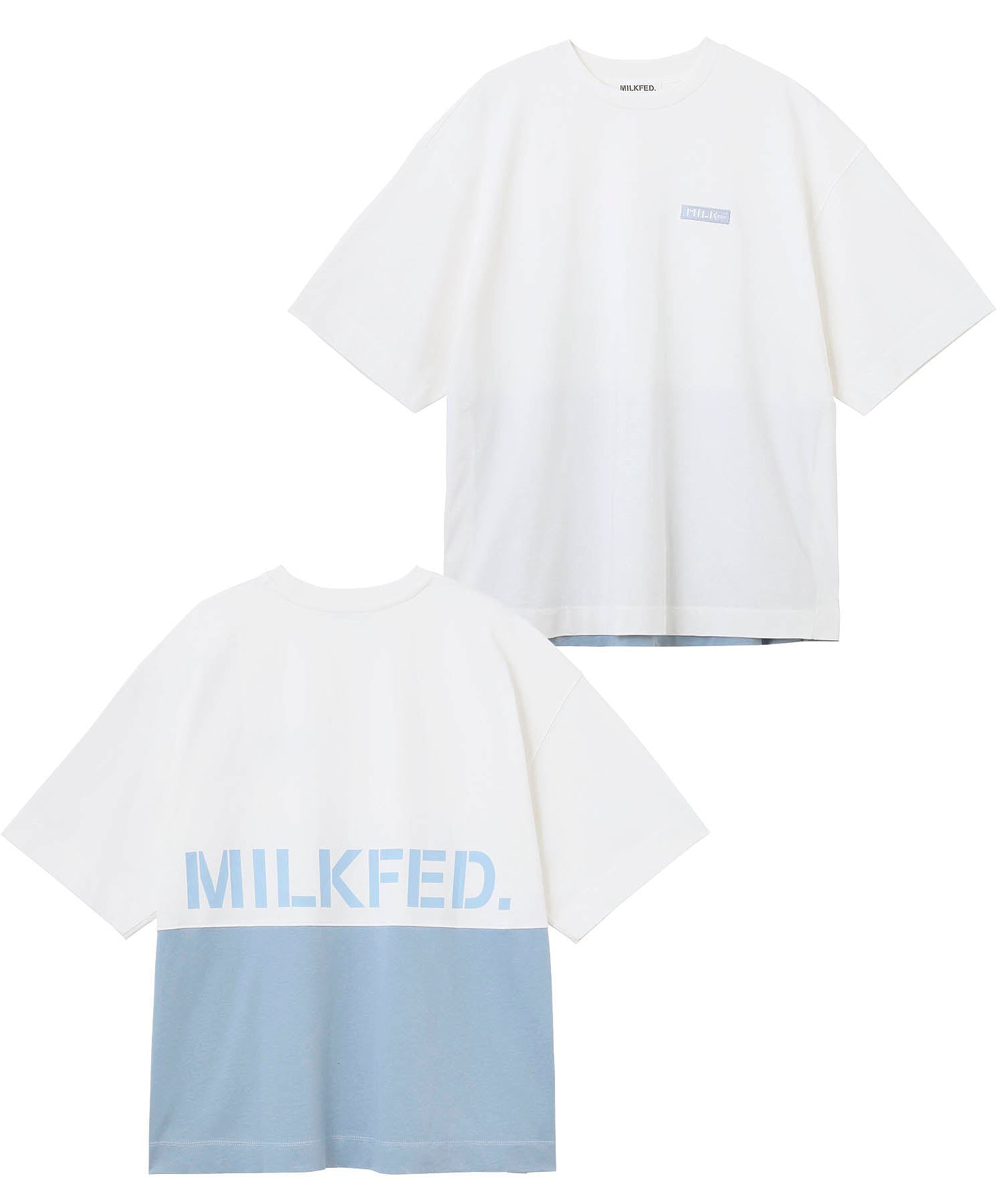 STENCIL LOGO PANELED S/S TOP MILKFED.