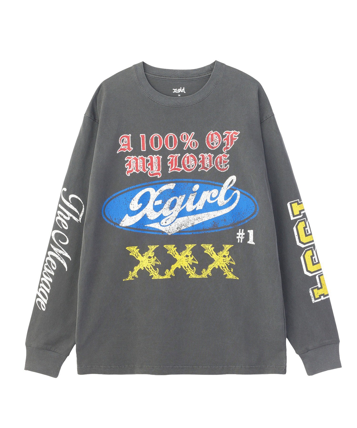 FADED MIX LOGO L/S TEE