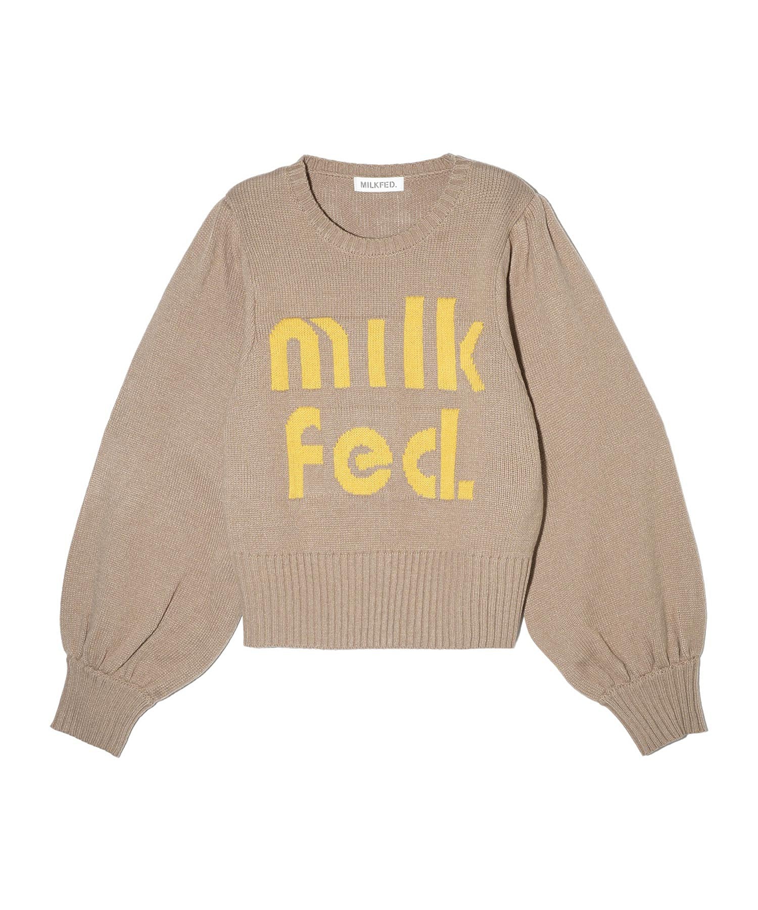 MILKFED LOGO KNIT TOP