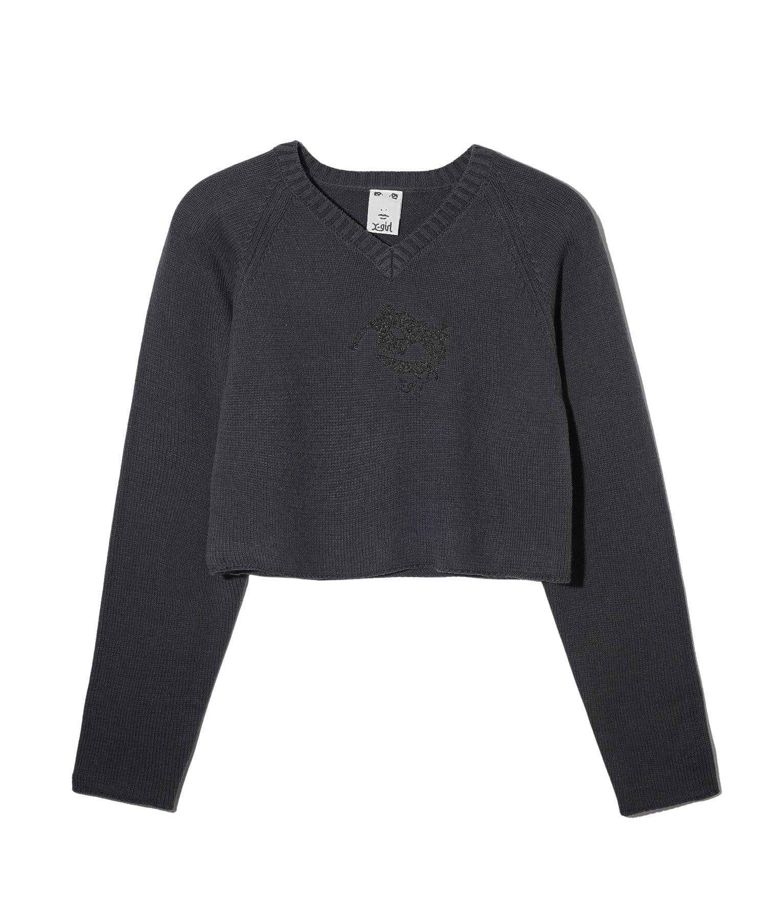 EYE GRAPHIC COMPACT KNIT TOP X-girl