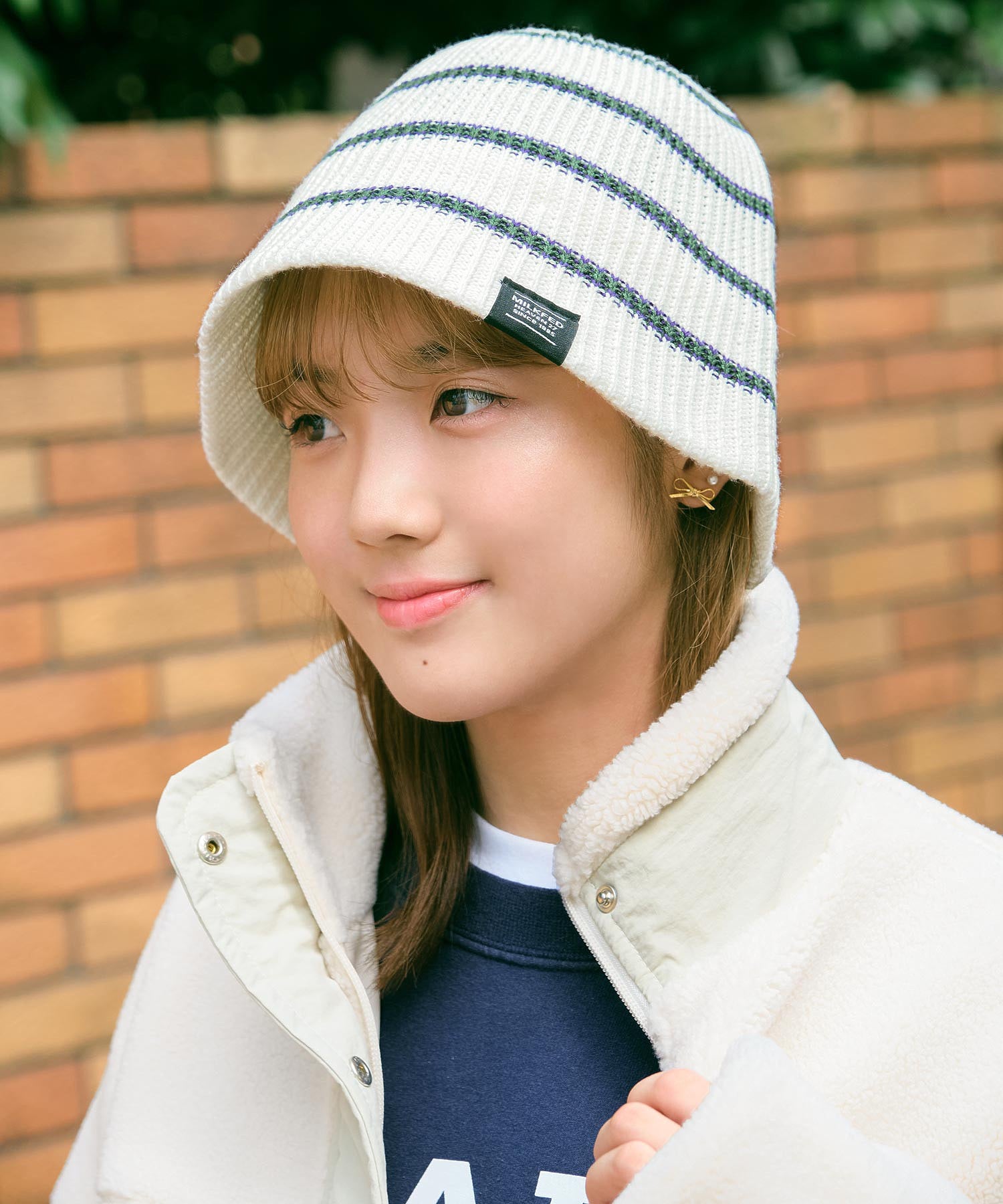 STRIPE KNIT HAT