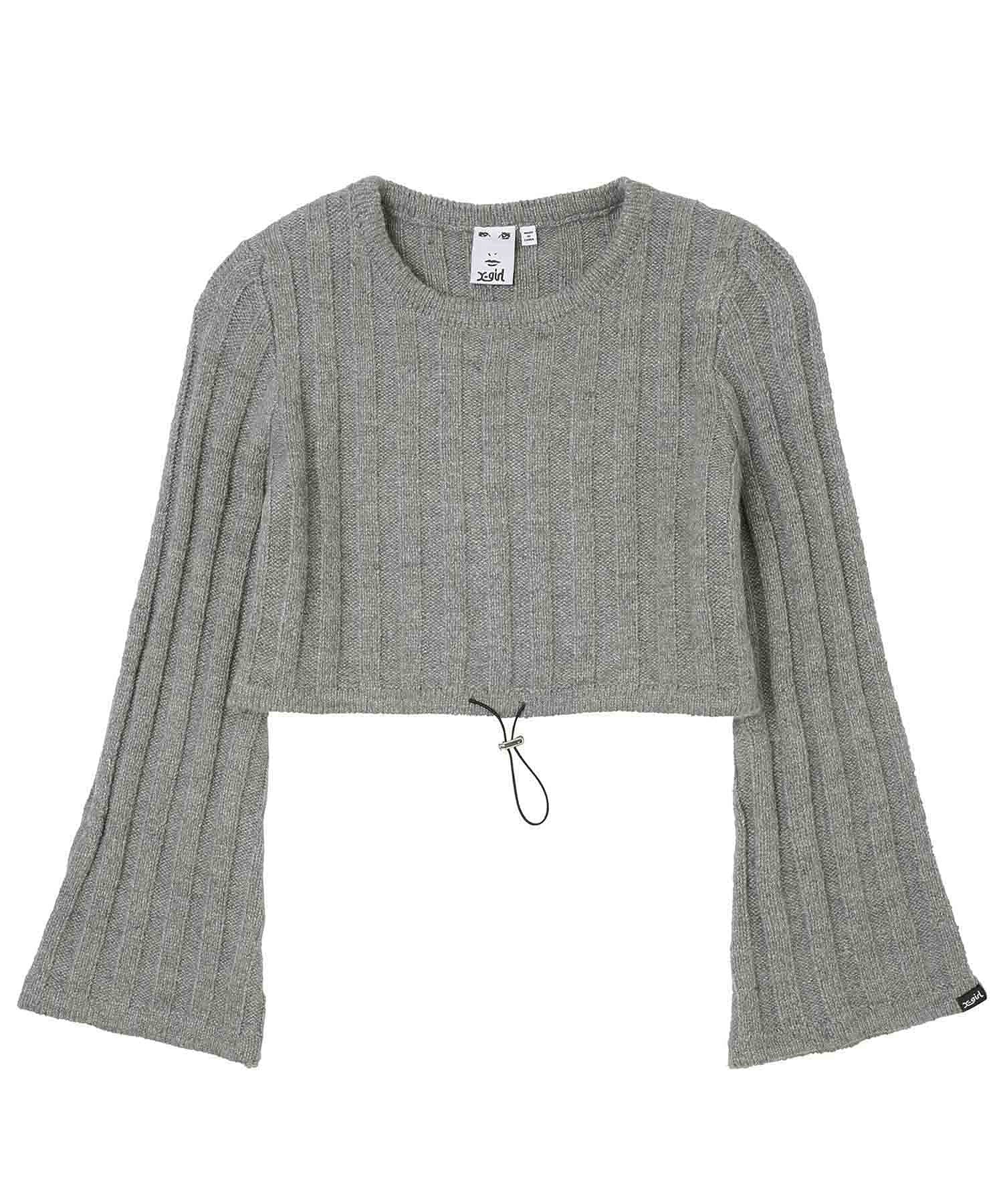 CROPPED RIB KNIT TOP X-girl