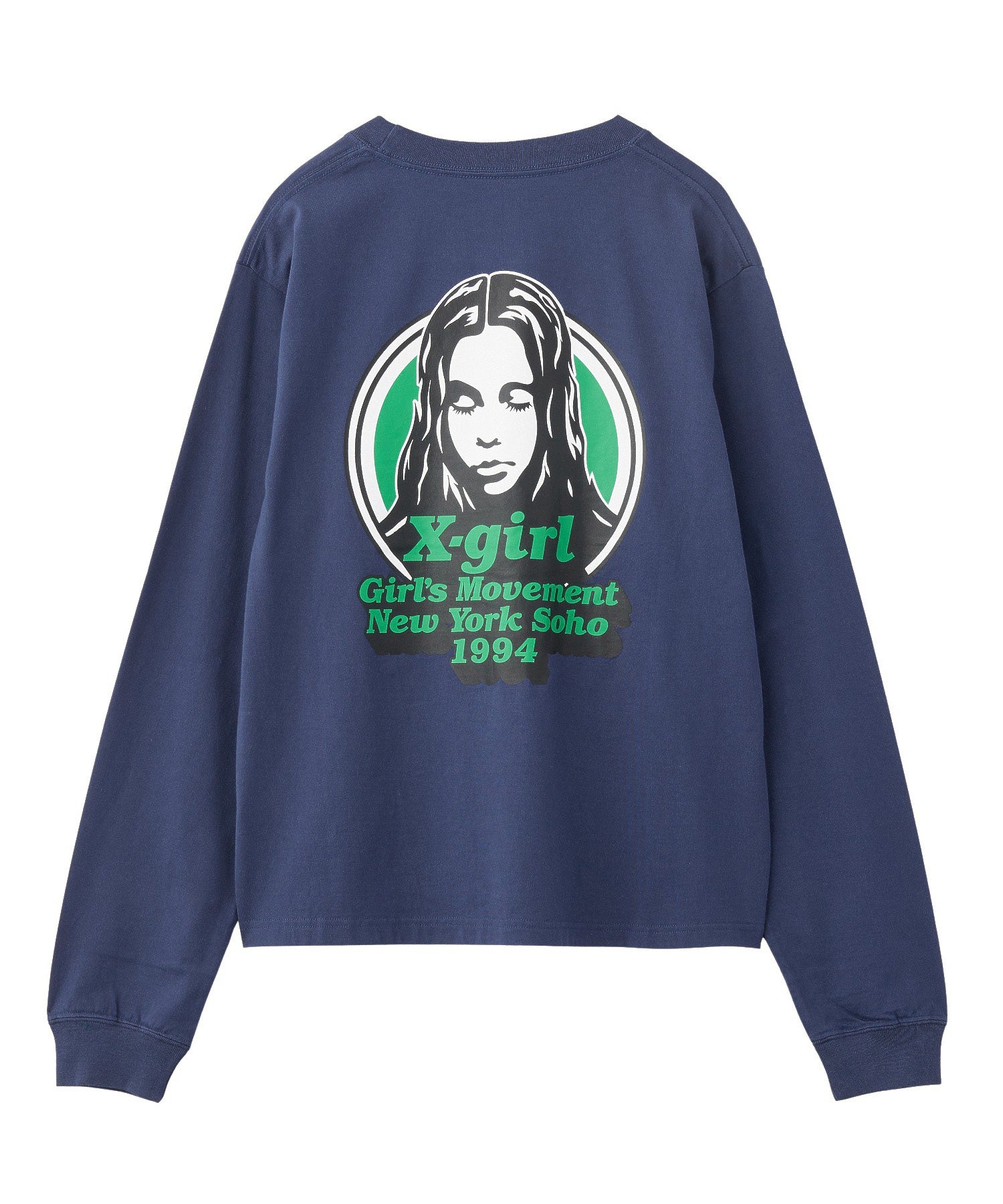 MESSAGE AND FACE CIRCLE LOGO L/S TEE
