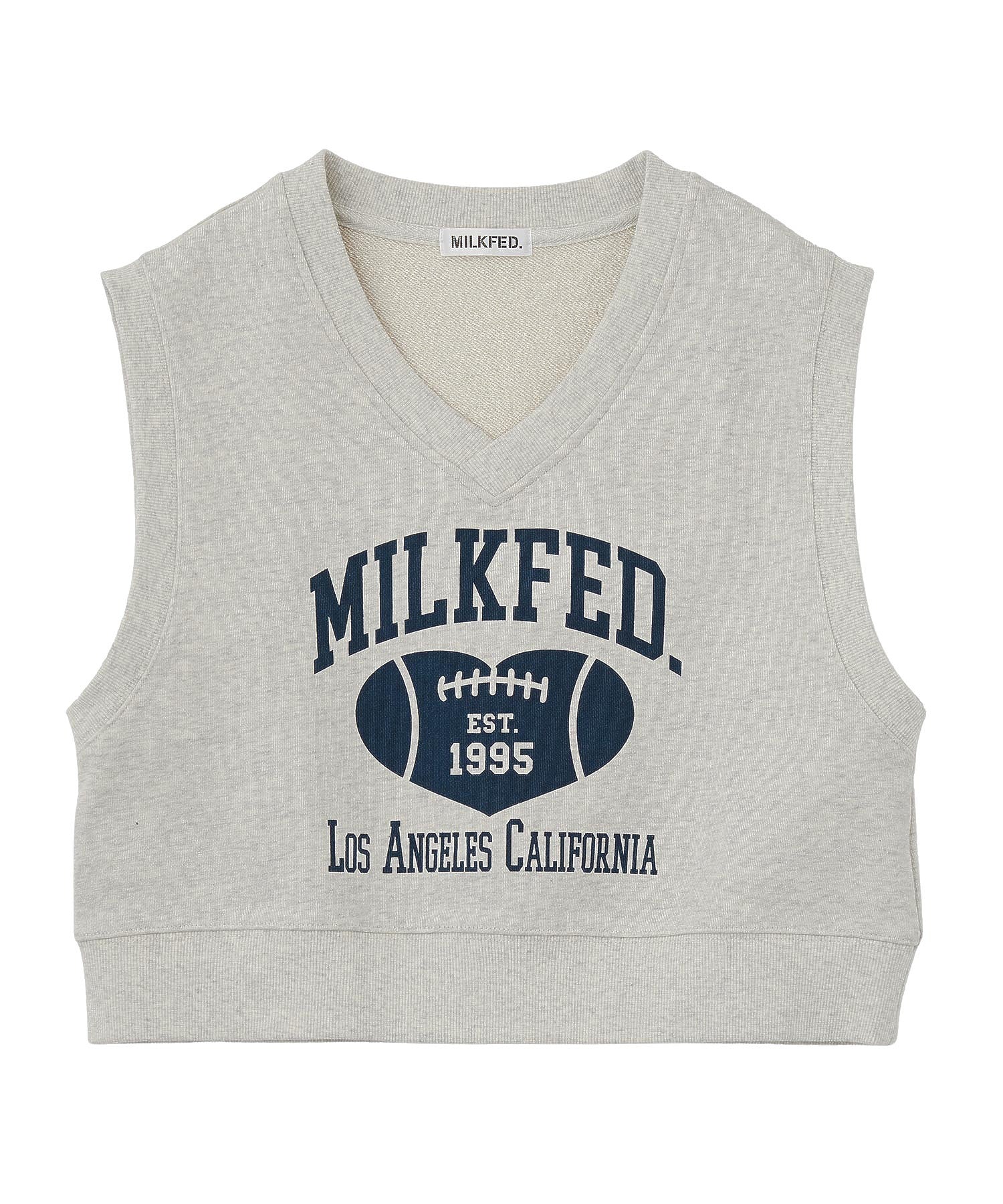 COLLEGE LOGO V-NECK SWEAT VEST