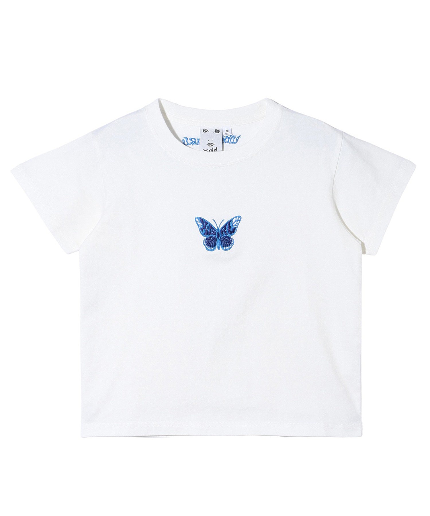 EMBROIDERED BUTTERFLY LOGO S/S BABY TEE