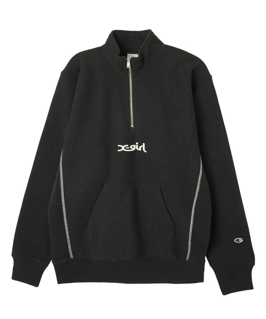 X-girl × Champion REVERSE WEAVE R HALF ZIP SWEAT – calif