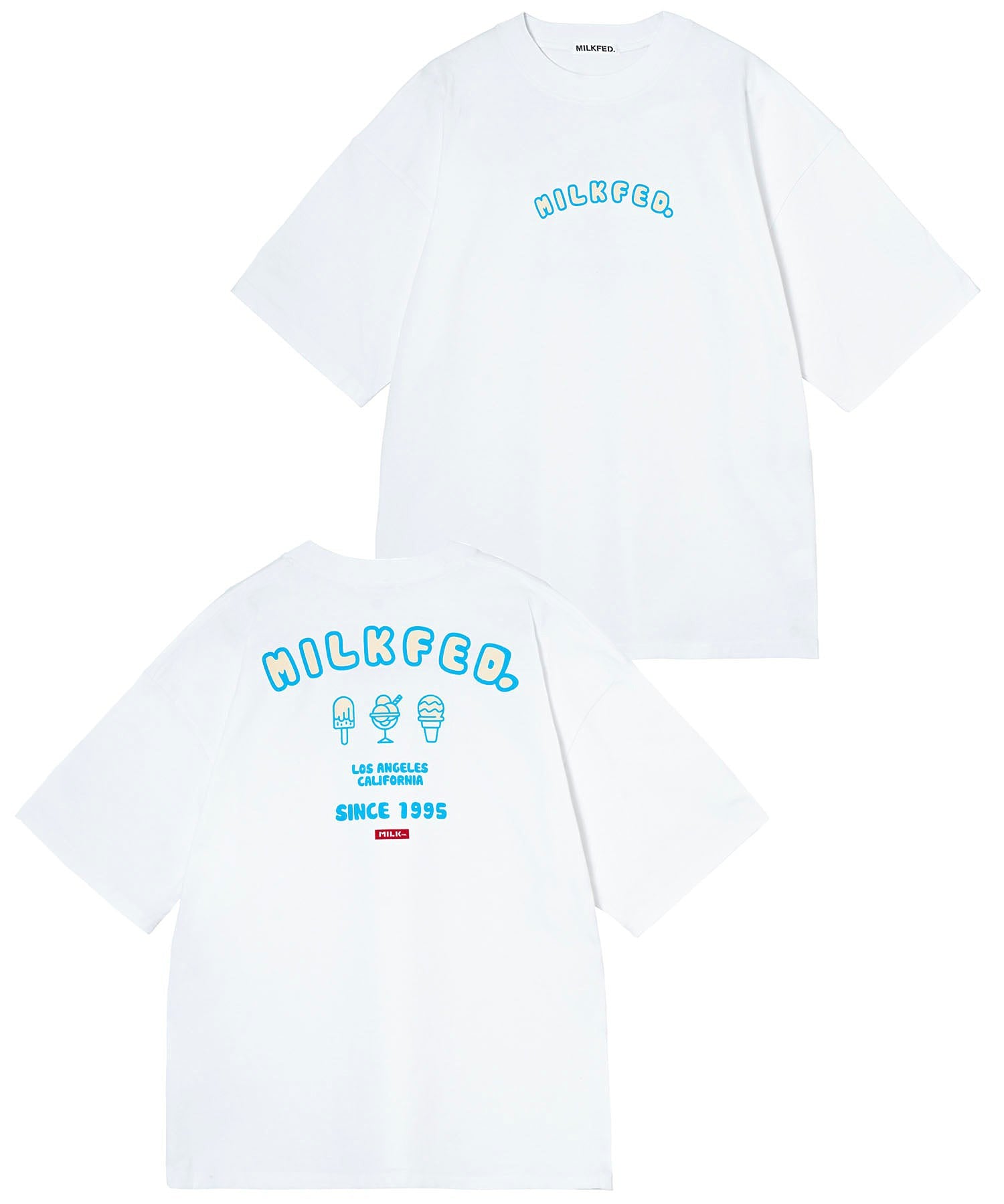 WIDE S/S TEE ICE CREAM MILKFED.