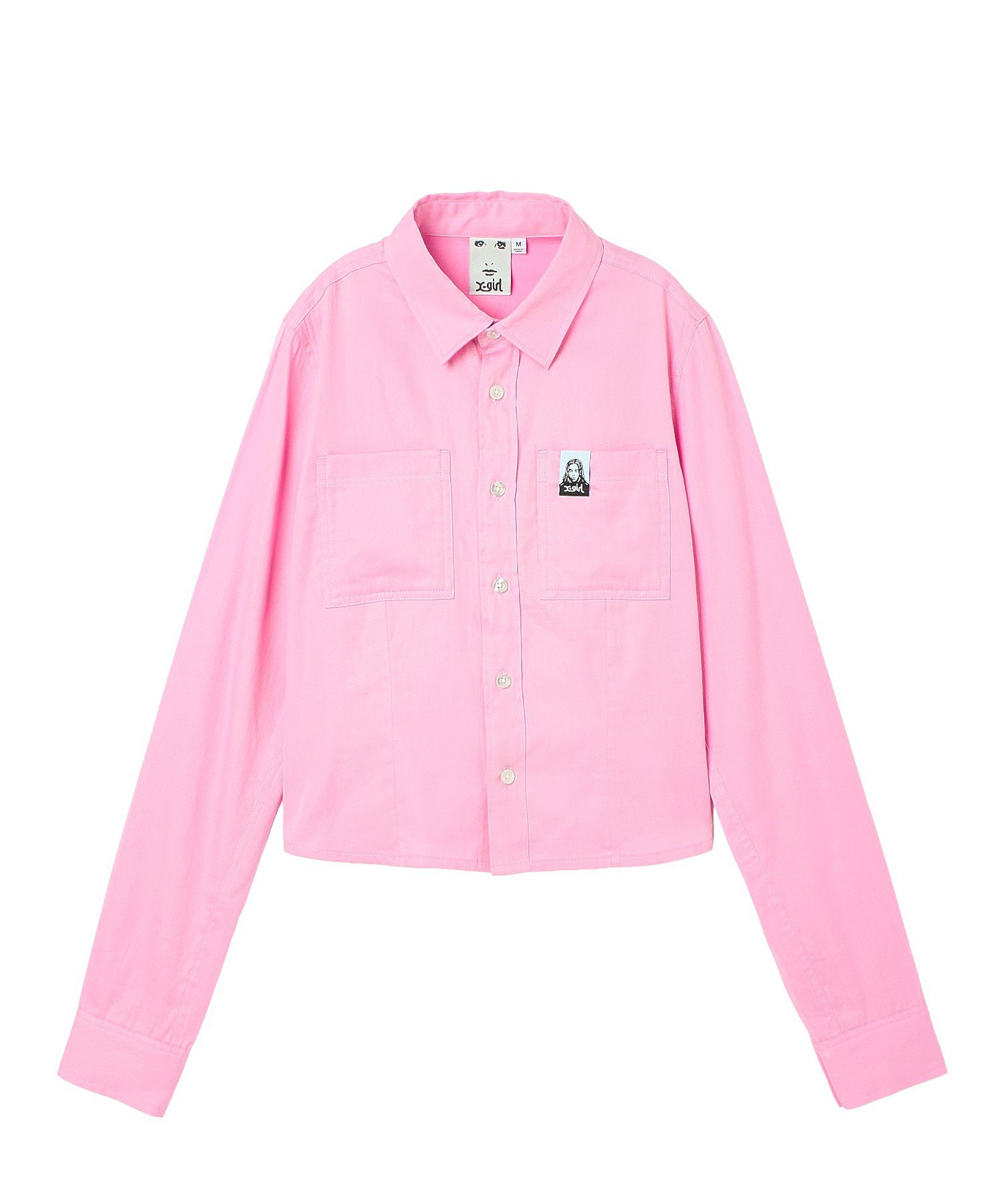 FACE LABEL L/S COMPACT SHIRT