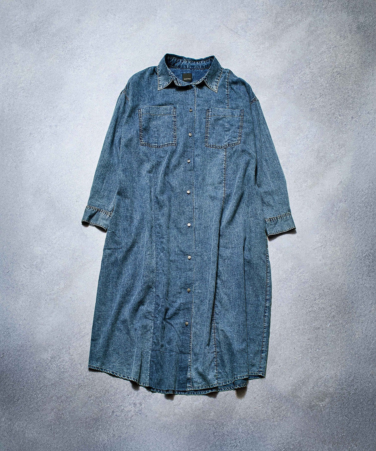【WEB・一部店舗限定】DENIM LIKE SHIRT DRESS